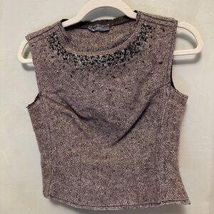 Alberta Feretti Brown Wool/Cashmere Top